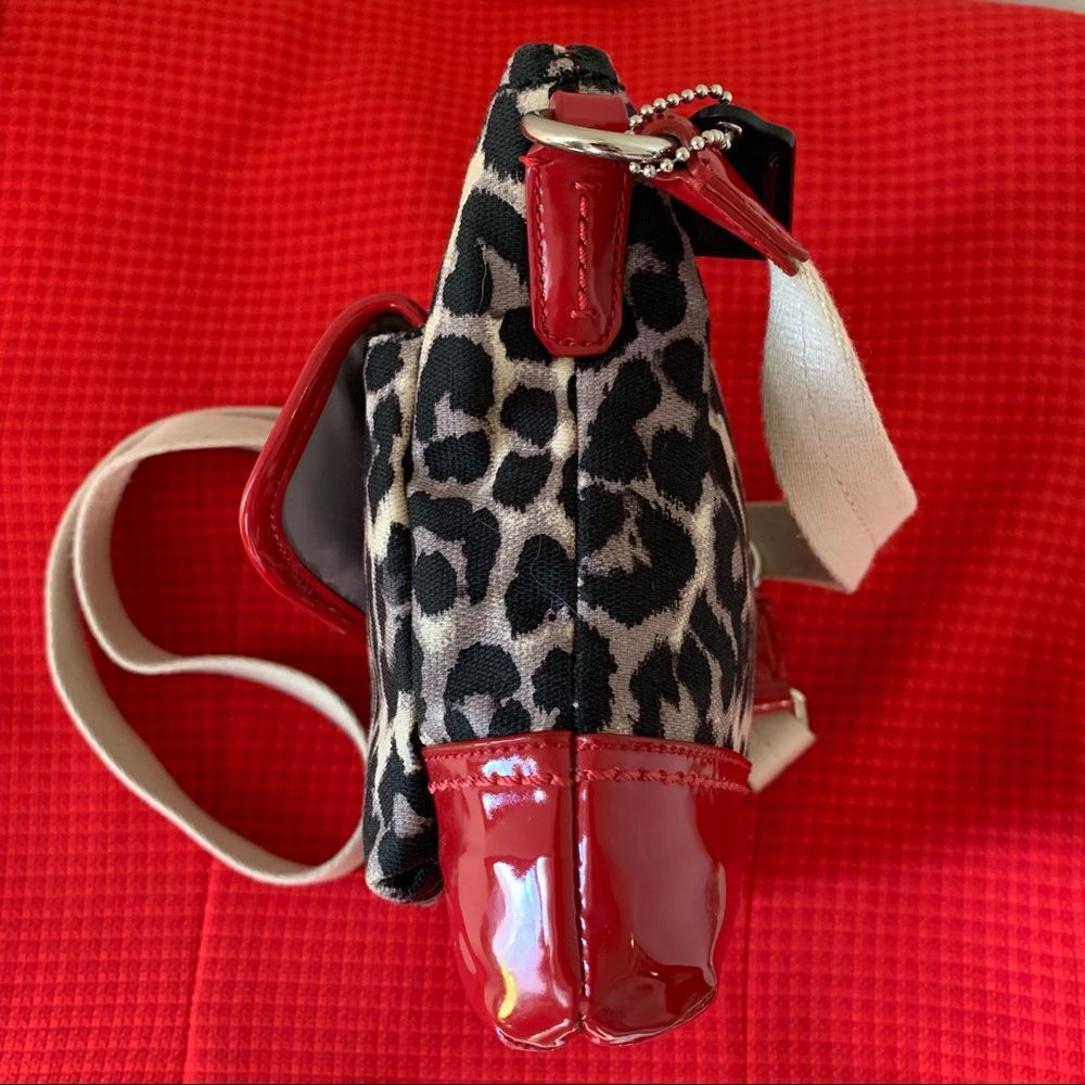 HOLD FOR LAVONNE Coach Ocelot Swingpack Cheetah Print Crossbody Bag - Picture 4 of 12